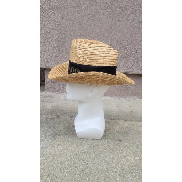 Vtg 1985 Silverado Movie Promo Straw Cowboy Hat - Picture 5 of 10